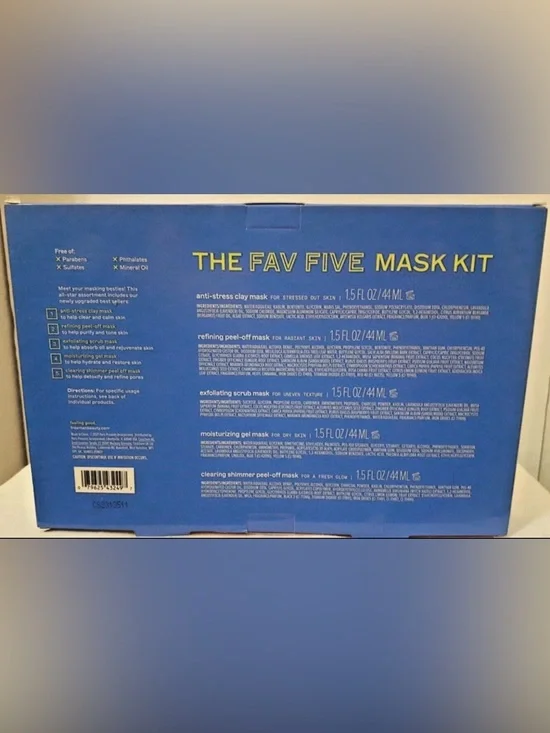 Freeman The Fav Five Mask Kit - Includes Pink, Black, Blue Masks - Picture 2 of 2